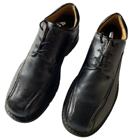Dockers Men’s Black Lace Up Pro-Style Oxford Shoes with Top Stitch Size 12 - Picture 2 of 6